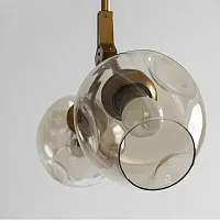 Светильник подвесной ADEL-ONE L2 Cognac Gold 212800-26 ImperiumLoft янтарный 2 лампы, основание золотое в стиле современный 