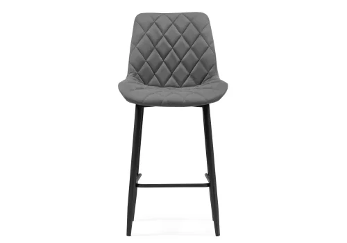 Полубарный стул Баодин К Б/К темно-серый / черный 517163 Woodville, серый/велюр, ножки/металл/чёрный, размеры - ****500*560 фото 2
