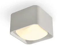Светильник накладной Techno Spot XS XS7834011 Ambrella light серый 1 лампа, основание серое в стиле хай-тек современный квадратный