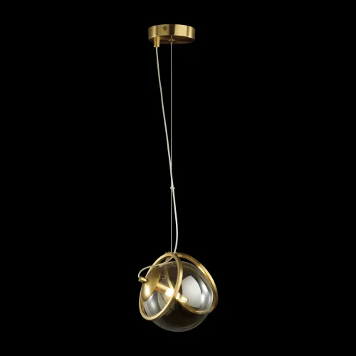 Светильник подвесной Wanda 5288/1 Lumion прозрачный 1 лампа, основание латунь в стиле современный шар фото 2