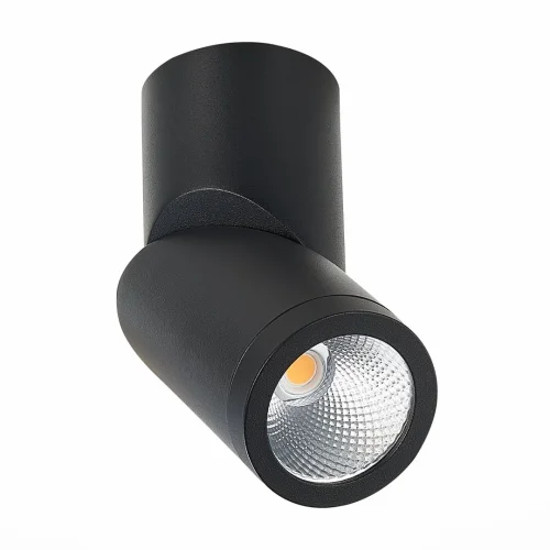 Светильник накладной LED St650 ST650.432.10 ST-Luce чёрный 1 лампа, основание чёрное в стиле хай-тек круглый фото 2