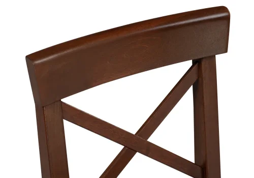 Полубарный стул Алзе темный орех 527071 Woodville, коричневый/, ножки/массив березы дерево/орех, размеры - ****400*450 фото 7