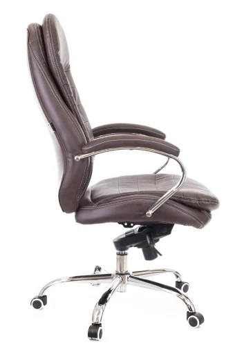 Кресло руководителя Valencia M Экокожа Коричневый EC-330-2 PU Brown Everprof, шоколад коричневый/экокожа, ножки//, размеры - 1200*1260***660* фото 2