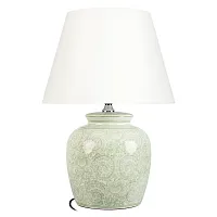 Настольная лампа Орхидея / Orchid 10491T Green LOFT IT белая на 1 лампу, основание зелёное керамика в стиле классический Настольная лампа Орхидея / Orchid 10491T Green LOFT IT белая на 1 лампу, основание зелёное керамика в стиле классический