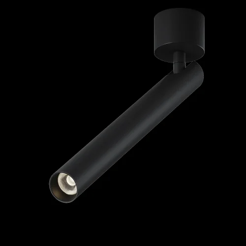 Спот с 1 лампой LED Focus T C141CL-L300-6W3K-B Maytoni чёрный LED в стиле современный хай-тек трубочки фото 12