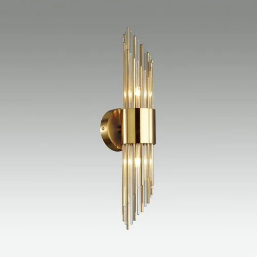 Бра Flambi 4847/2W Odeon Light золотой на 2 лампы, основание золотое в стиле арт-деко 