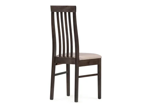 Деревянный стул Рейнир бежевый / орех 528939 Woodville, бежевый/велюр, ножки/массив березы дерево/орех, размеры - ****450*500 фото 4