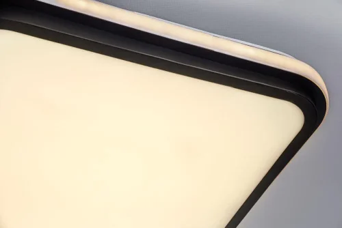 Светильник потолочный LED с пультом 10210/2LED Escada белый 1 лампа, основание чёрное в стиле хай-тек квадраты фото 3