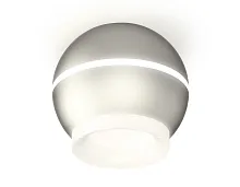 Светильник накладной Techno spot XS1103030 Ambrella light серебряный 1 лампа, основание серебряное в стиле современный круглый