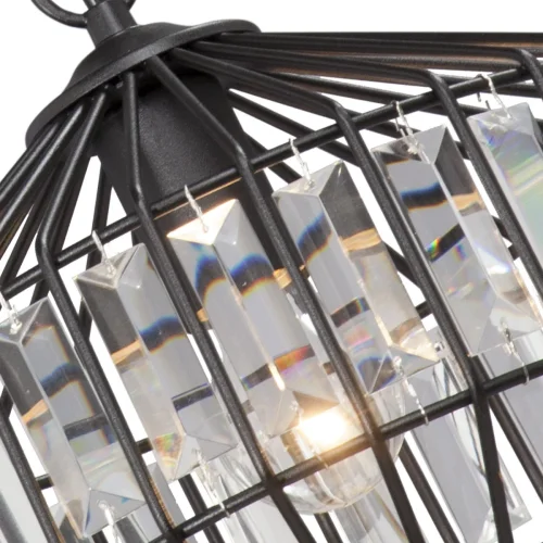 Светильник подвесной V4241-1/1S Vitaluce без плафона на 1 лампу, основание чёрное в стиле современный классический фото 2