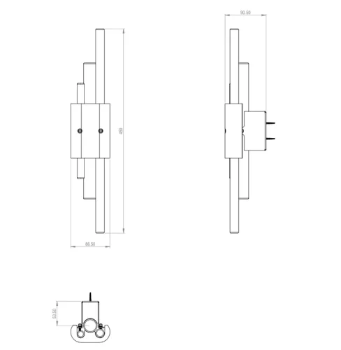 Бра LED Bert 148125-22 ImperiumLoft белый на 2 лампы, основание белое латунь в стиле современный фото 13