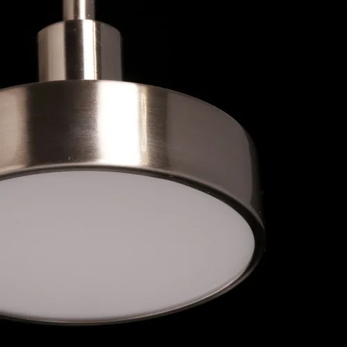 Светильник подвесной LED Гэлэкси 632018501 DeMarkt никель 1 лампа, основание никель в стиле хай-тек  фото 6