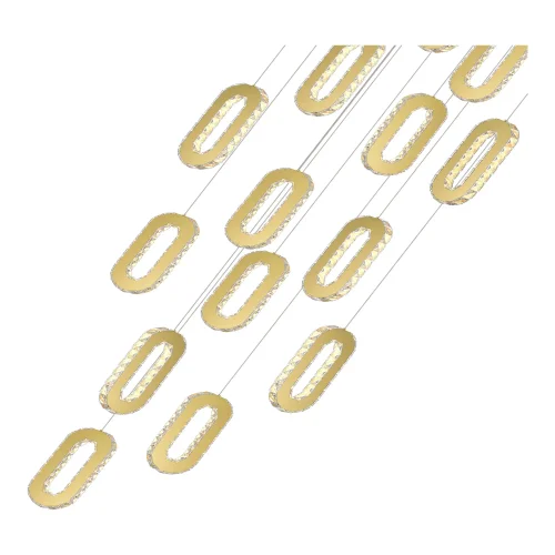 Люстра каскадная LED Allungo SL6506.203.18 ST-Luce прозрачная золотая на 18 ламп, основание золотое в стиле современный  фото 3