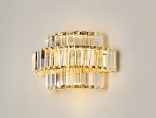 Бра LED 8443/A gold NEW Newport прозрачный 1 лампа, основание золотое в стиле американский модерн классика 