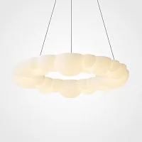 Люстра подвесная ODDLY D68 220262-23 ImperiumLoft белая на 1 лампу, основание белое в стиле современный скандинавский минимализм 