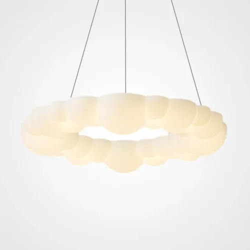 Люстра подвесная ODDLY D68 220262-23 ImperiumLoft белая на 1 лампу, основание белое в стиле современный скандинавский минимализм Люстра подвесная ODDLY D68 220262-23 ImperiumLoft белая на 1 лампу, основание белое в стиле современный скандинавский минимализм