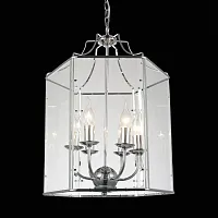 Люстра подвесная Terso SL228.103.06 ST-Luce прозрачная на 6 ламп, основание хром в стиле классический 
