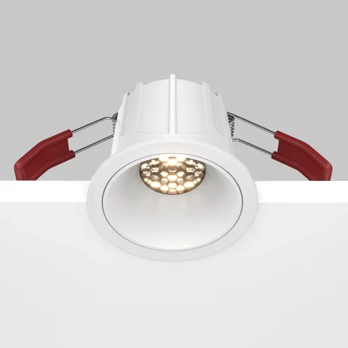 Светильник точечный Alfa LED DL043-01-10W3K-D-RD-W Maytoni белый 1 лампа, основание белое в стиле современный  фото 5