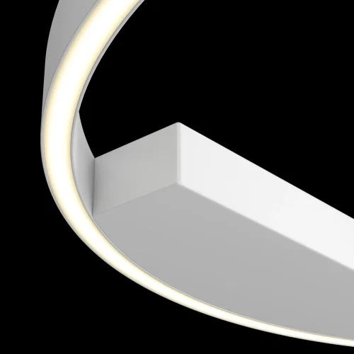 Светильник потолочный LED Rim MOD058CL-L35W4K Maytoni белый 1 лампа, основание белое в стиле хай-тек минимализм кольца фото 2
