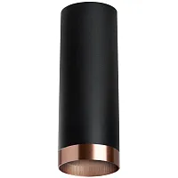 Светильник накладной Rullo R487430 Lightstar чёрный 1 лампа, основание чёрное в стиле современный круглый
