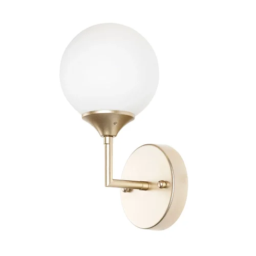 Бра Wellington A2703AP-1SG Arte Lamp белый на 1 лампу, основание матовое золото в стиле современный молекула