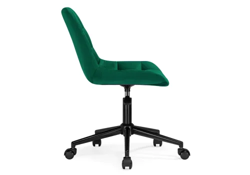 Компьютерное кресло Честер зеленый (california 697) / черный 539245 Woodville, зелёный/велюр, ножки/металл/чёрный, размеры - *920***490*600 фото 5