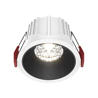 Светильник точечный Alfa LED DL043-01-15W4K-RD-WB Maytoni белый чёрный на 1 лампу, основание чёрное белое в стиле современный 