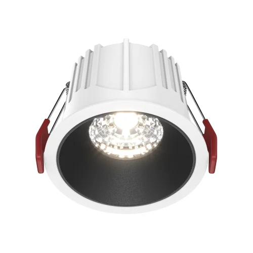 Светильник точечный Alfa LED DL043-01-15W4K-RD-WB Maytoni белый чёрный на 1 лампу, основание чёрное белое в стиле современный 