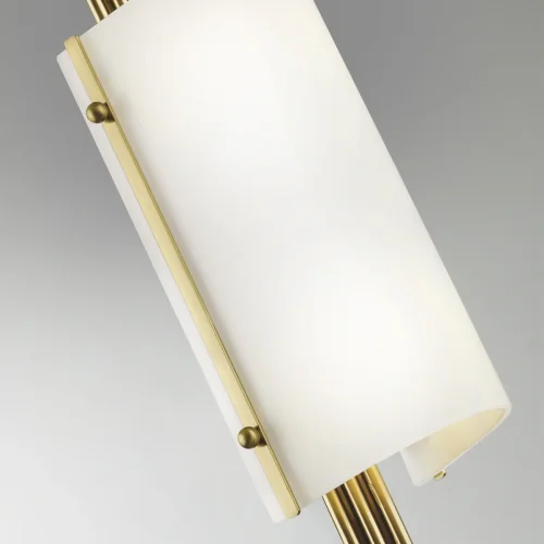 Бра Margaret 5415/2W Odeon Light белый на 2 лампы, основание бронзовое в стиле арт-деко  фото 4
