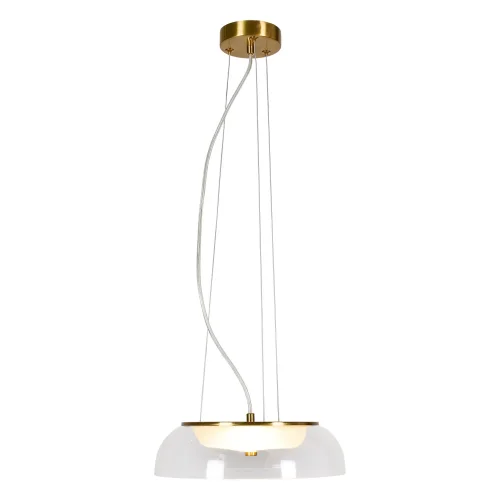 Светильник подвесной LED Dearborn LSP-7062 Lussole прозрачный 1 лампа, основание бронзовое в стиле современный 