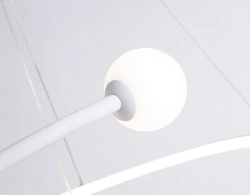 Светильник подвесной LED с пультом FL66299 Ambrella light белый 1 лампа, основание белое в стиле современный хай-тек шар фото 7