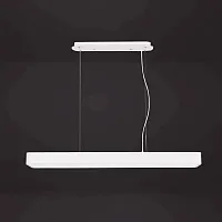 Светильник подвесной LED CUMBUCO 5503+5517 Mantra белый 1 лампа, основание белое в стиле минимализм современный линейный