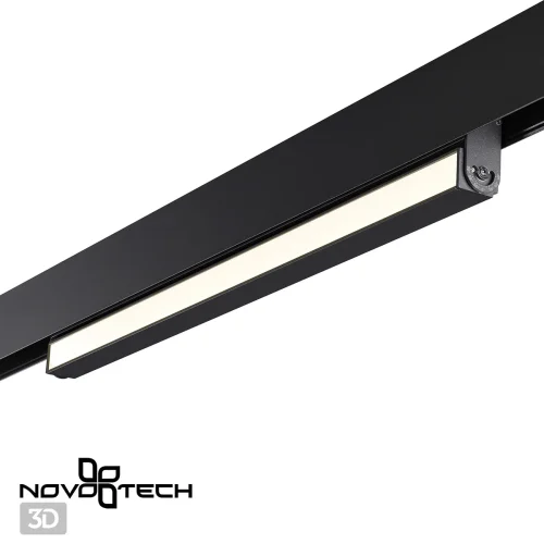 Трековый светильник для низковольтного шинопровода LED Flum 358541 Novotech чёрный для шинопроводов серии Flum фото 4