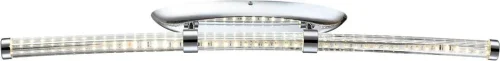 Светильник потолочный LED CANDY 68045D Globo прозрачный на 1 лампу, основание серебряное в стиле современный 