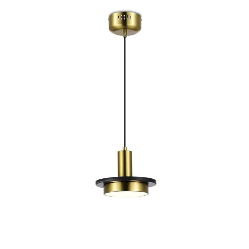 Светильник подвесной LED Solumn V10503-PL Moderli золотой 1 лампа, основание золотое в стиле современный 