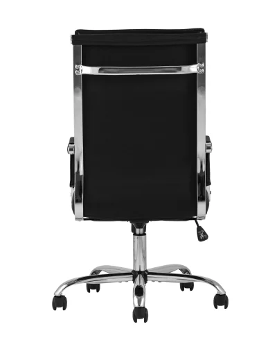 Кресло офисное TopChairs Original, черное УТ000001926 Stool Group, чёрный/экокожа, ножки/металл/хром, размеры - ****530*615 фото 4
