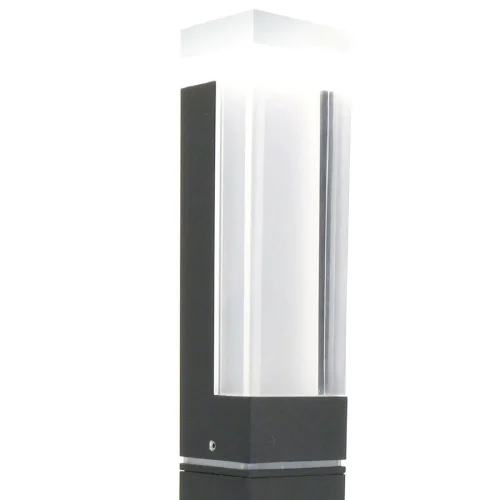 Парковый светильник LED Pillar 2861-1F Favourite уличный IP54 чёрный 1 лампа, плафон белый в стиле современный хай-тек LED фото 2