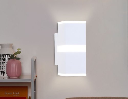 Бра LED Wallers Wall FW189 Ambrella light белый на 1 лампа, основание белое в стиле хай-тек современный  фото 3