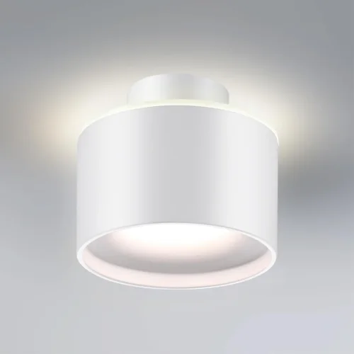 Светильник накладной LED с переключателем цветовой температуры Giro 358970 Novotech белый на 1 лампу, основание белое в стиле хай-тек современный круглый фото 4
