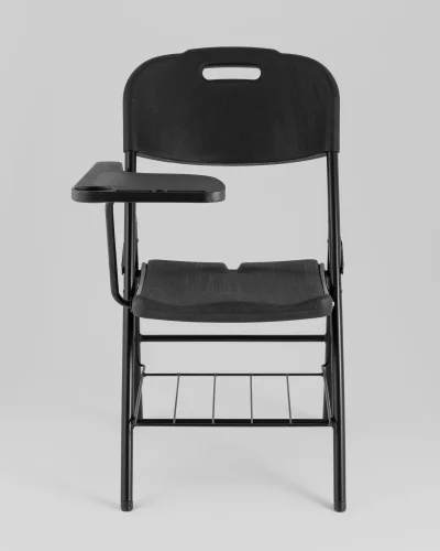 Стул складной банкетный со столиком и полкой черный УТ000040173 Stool Group, чёрный/, ножки/металл/чёрный, размеры - *870***810*530 фото 2