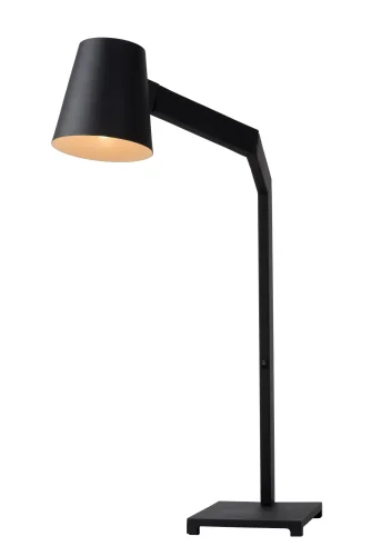 Настольная лампа MIZUKO 20610/01/30 Lucide чёрная 1 лампа, основание чёрное металл в стиле современный  фото 8