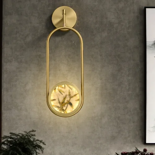 Настенный светильник AKIRA WALL FRAME H51 208978-23 ImperiumLoft латунь на 1 лампу, основание латунь в стиле современный фото 19
