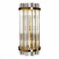 Бра Arezzo SL1179.201.02 ST-Luce прозрачный 2 лампы, основание золотое в стиле современный 