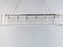 Люстра подвесная 10820/120 oval Newport прозрачная на 16 ламп, основание никель в стиле классический современный американский 