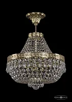 Люстра потолочная хрустальная 19271/H1/35IV GW Bohemia Ivele Crystal прозрачная на 6 ламп, основание золотое в стиле классика sp