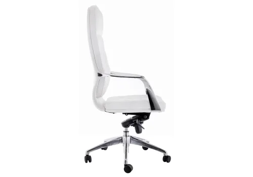 Компьютерное кресло Isida white / satin chrome 15427 Woodville, белый/экокожа, ножки/металл/хром, размеры - ****650* фото 3