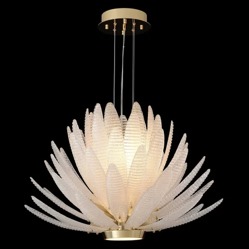 Люстра подвесная ARTICHOKE SP8+1 GOLD Crystal Lux прозрачная на 8 ламп, основание золотое в стиле классический Люстра подвесная ARTICHOKE SP8+1 GOLD Crystal Lux прозрачная на 8 ламп, основание золотое в стиле классический