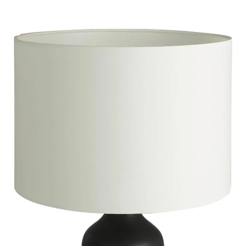 Настольная лампа Vinoza 43823 Eglo белая 1 лампа, основание чёрное керамика в стиле современный  фото 3