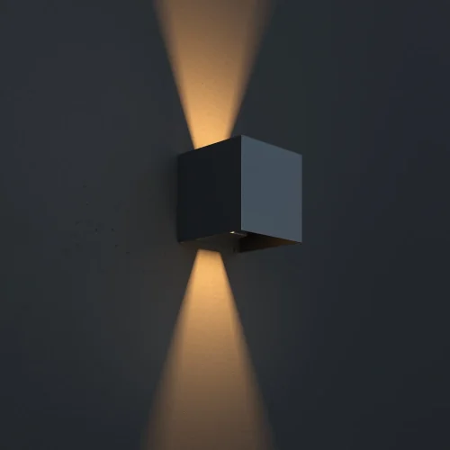 Настенный светильник уличный LED Fulton O572WL-L20B3K Maytoni уличный IP54 чёрный на 1 лампу, плафон чёрный в стиле классический LED фото 6