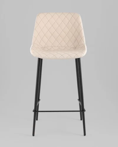 Стул барный Arch, экокожа, светло-серый УТ000039352 Stool Group, серый/экокожа, ножки//чёрный, размеры - ****435*510 фото 7